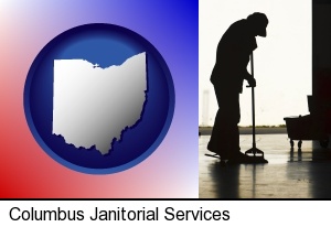 a janitor silhouette in Columbus, OH