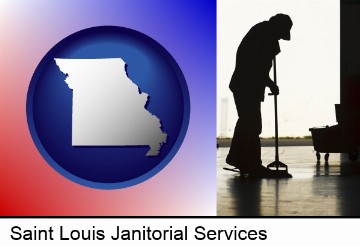 a janitor silhouette in Saint Louis, MO