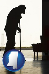 mississippi a janitor silhouette