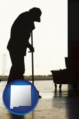 new-mexico a janitor silhouette