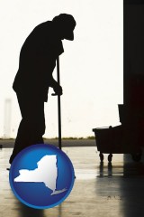 new-york a janitor silhouette