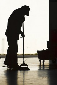 a janitor silhouette