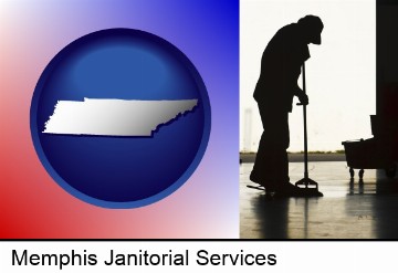 a janitor silhouette in Memphis, TN