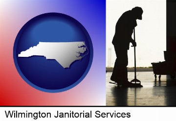 a janitor silhouette in Wilmington, NC